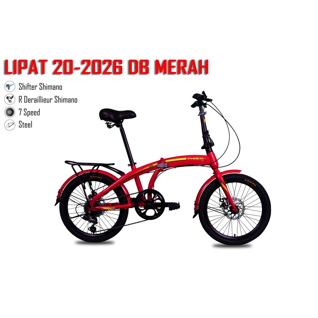 Sepeda Lipat 20 phoenix 2026 disc DB