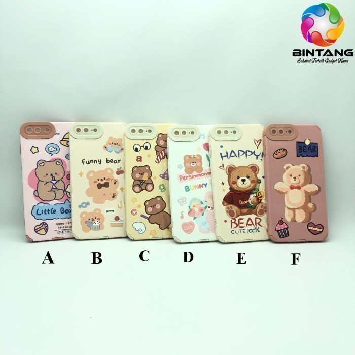 CASE TPU PUPIL PRO CAMERA BEAR CASING OPPO A7 A5S A12 A11K