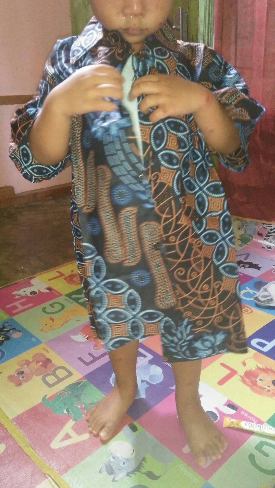 Batik Couple Keluarga Sania Ruffle Ori Ndoro Jowi Dnt Mataram