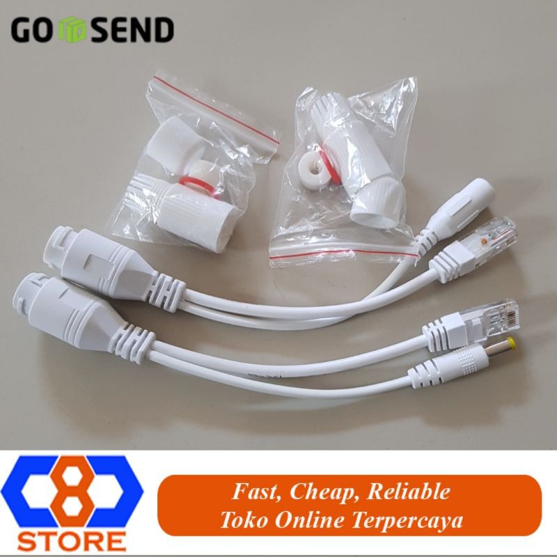 KABEL ADAPTOR POE PASIF SEPASANG BUAT IP CAMERA