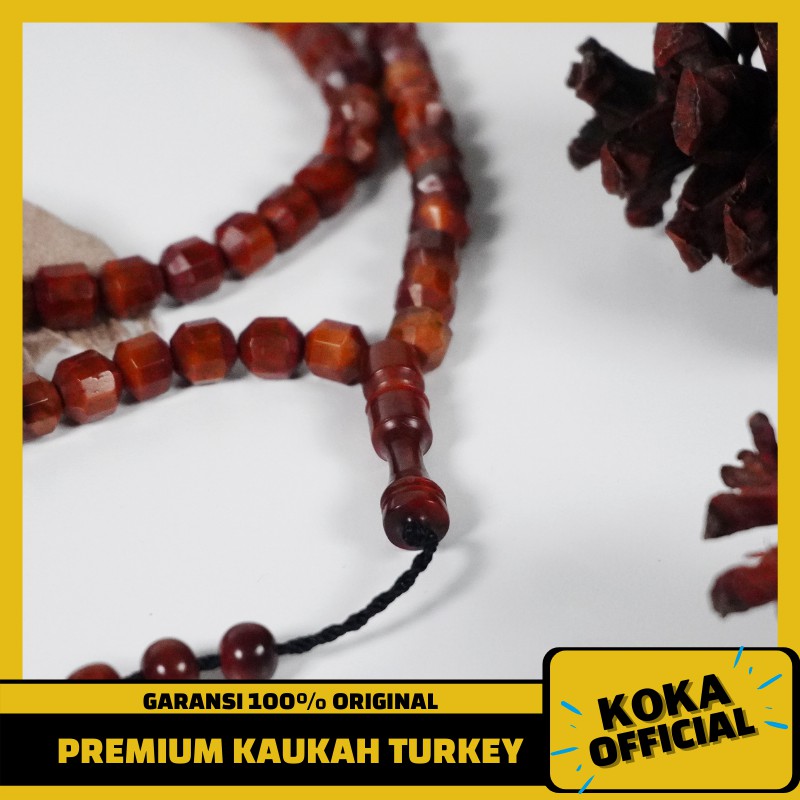 Tasbih Kaukah Kauka Premium 99 Butir Motif Pluru Kristal Tasbeh Kayu Kaokah Original Kokka Official