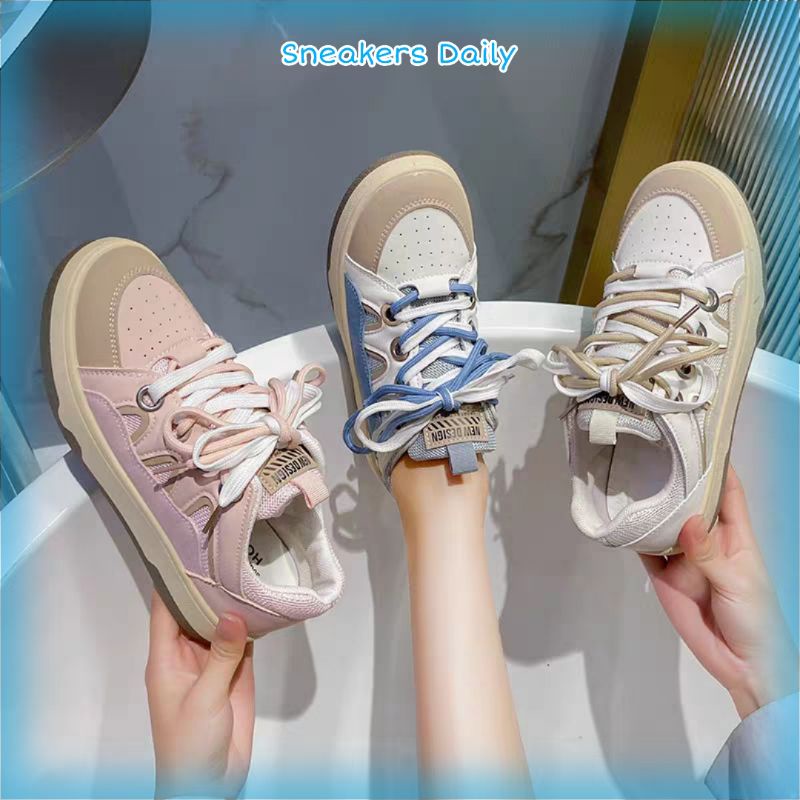COD SD 9901 Sepatu Sneakers Wanita Import Sepatu Casual Wanita Kanvas