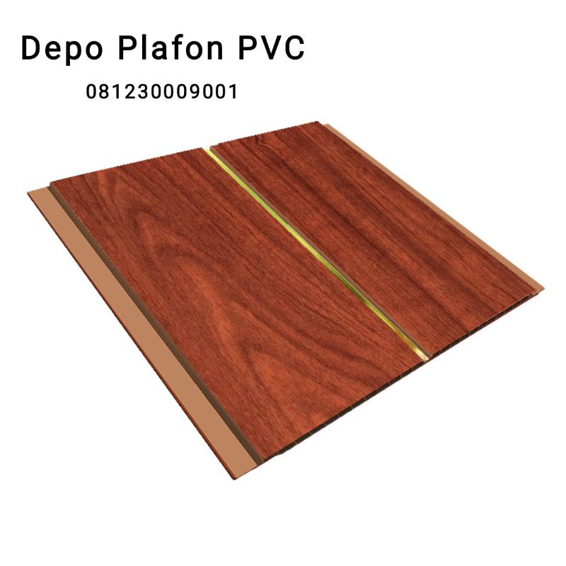 Plafon PVC Golden motif kayu