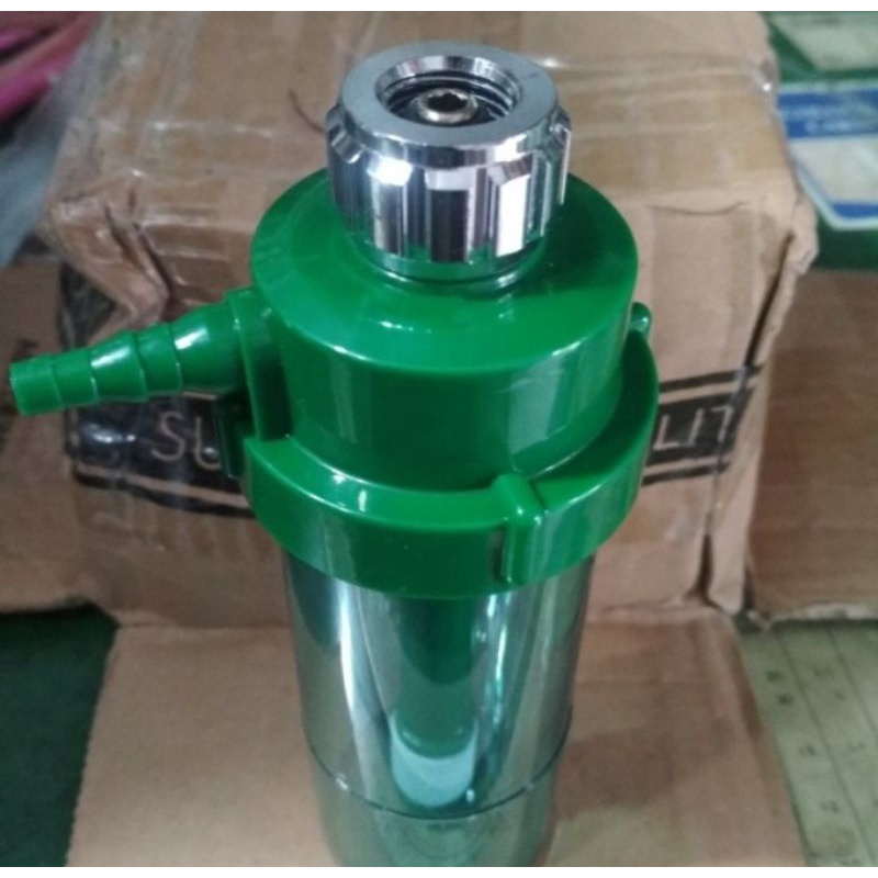 Tabung Regulator Oksigen /Botol Oksigen Regulator Humidifier / Botol Regulator Oksgen / Filter Botol Regulator Oksigen /  Botol Humidifier