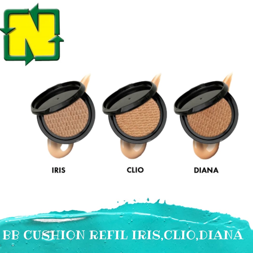REFIL BB CUSHION LOOKE / BB CUSHION DIANA,CLIO,IRIS looke holy flawless bb cushion diana iris clio -
