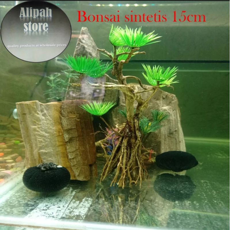 bonsai sintetis 15cm aquarium
