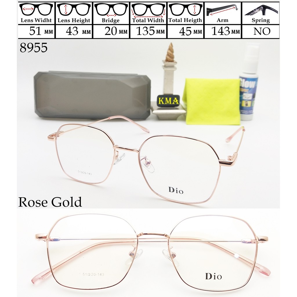 kacamata minus metal frame kacamata korea frame besi minus kacamata vintage terbaru