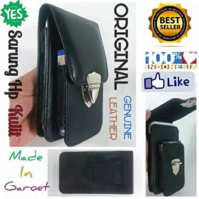 Dompet Sarung HP Kulit Asli Model Pria Garut Kualitas Premium Original