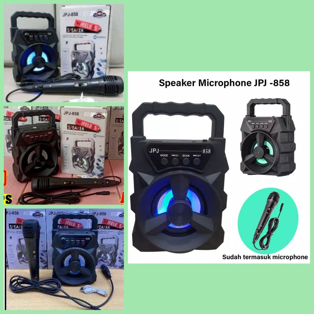 SPEAKER BLUETOOTH KDS-1886 + MIC JPJ-858 + MIC