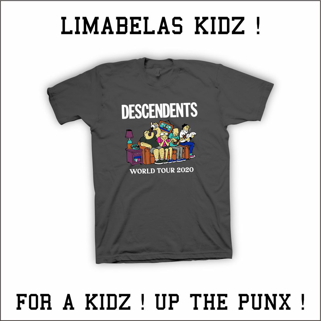 KAOS BAND ANAK / DESCENDENTS WORLD TOUR 2020 / BAND MERCH FOR KIDS