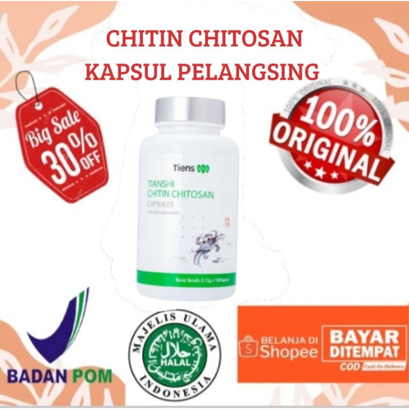 CHITIN CHITOSAN PELANGSING HERBAL SLIMMING BADAN OBAT DIET DETOX TIENS