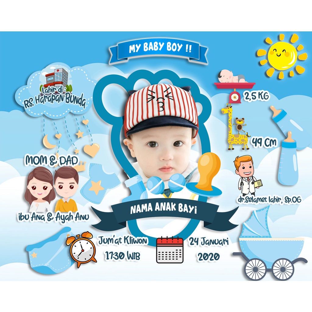 

BIODATA 002 LAMINATING BAYI BIODATA ANAK BIODATA BAYI BABY DATA DIRI SERTIFIKAT ANAK TANDA FOTO