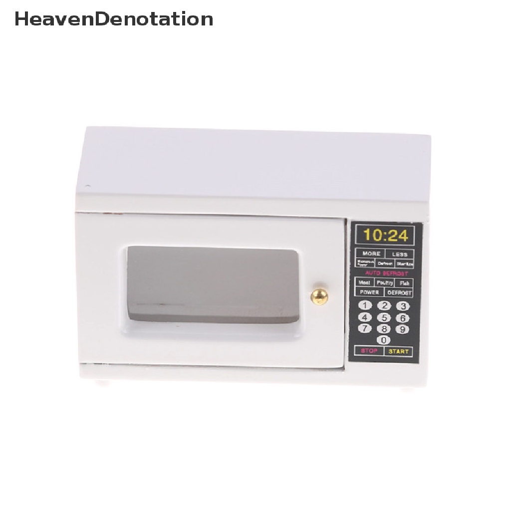 [HeavenDenotation] Dollhouse Miniature Furniture Kitchen Accessory Wood Microwave Oven 1:12