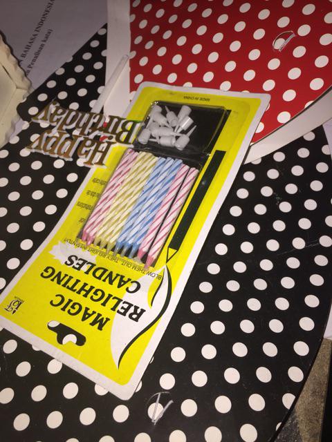 Cake Topper / Hiasan Kue Ultah Happy Birthday Curly