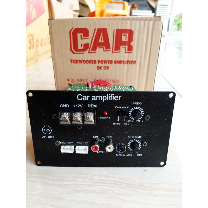 CAR SUBWOOFER POWER AMPLIFIER AMPLI MOBIL BASS TUBE