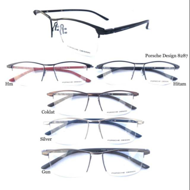 Kacamata Half Frame Sport Porsche 8287