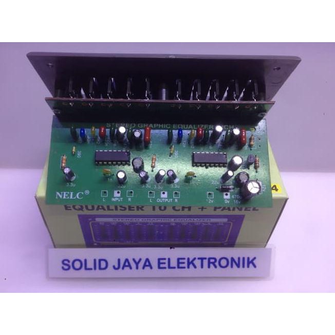 QP KIT EQUALIZER 10 CHANNEL STEREO 10 CHANEL PLUS PANEL 10 POTENSIO NELC ↕ ✴