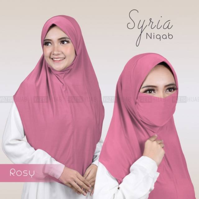 (Jersey Super) Hijab Syria Malaya Niqab 2in1