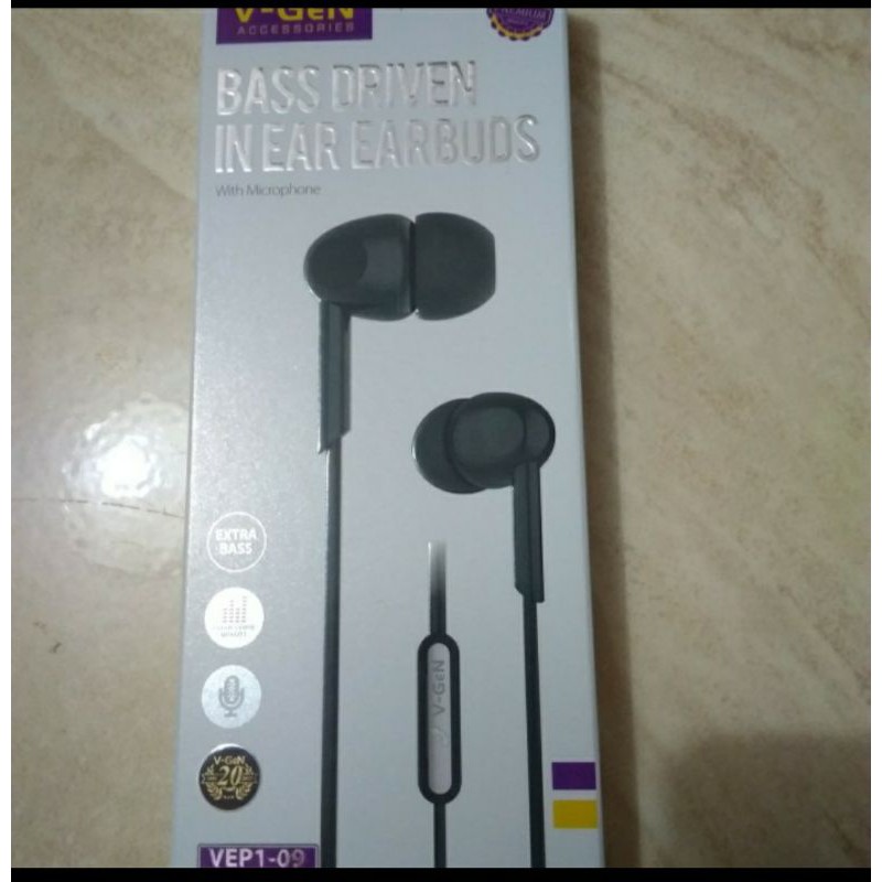 Headset handsfree V-Gen extrabass