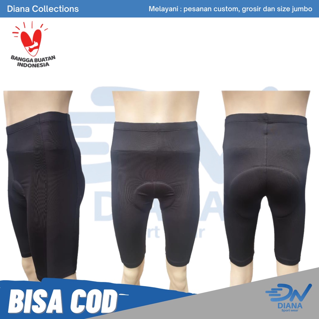 Celana sepeda busa warna hitam ada bantalan padding busa | Celana sepeda pria | celana sepeda | cela