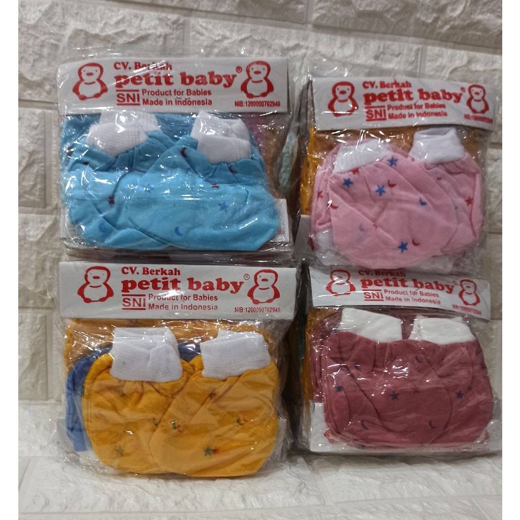 CityBags-3 SET (6 PASANG) SARUNG TANGAN &amp; KAKI BAYI NEWBORN MURAH MODEL RIP