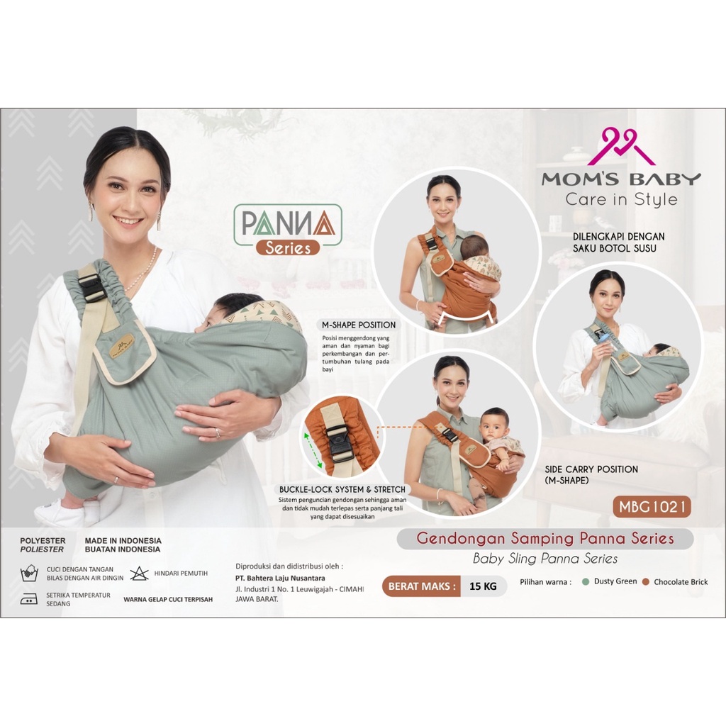 Mom’s Baby Gendongan Bayi Samping (bisa u/ newborn) PANNA Series - MBG 1021