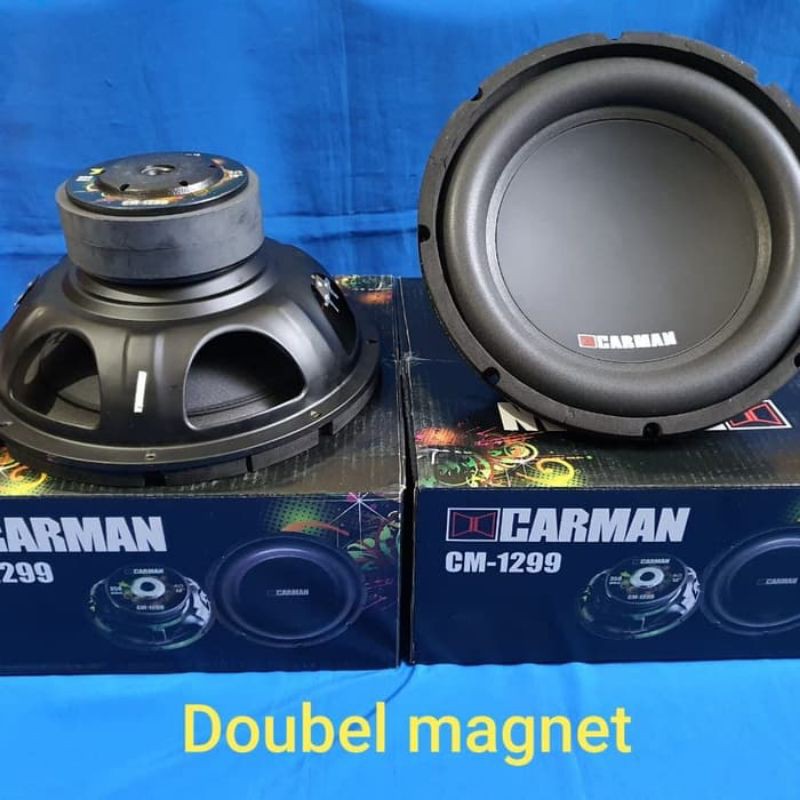SUBWOOFER CARMAN CM-1299 DOUBLE magnet