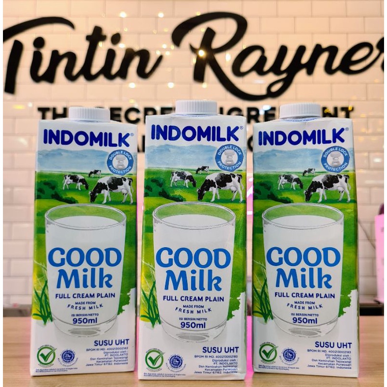 

Indomilk Full Cream Plain Fresh Milk Susu UHT 950ml