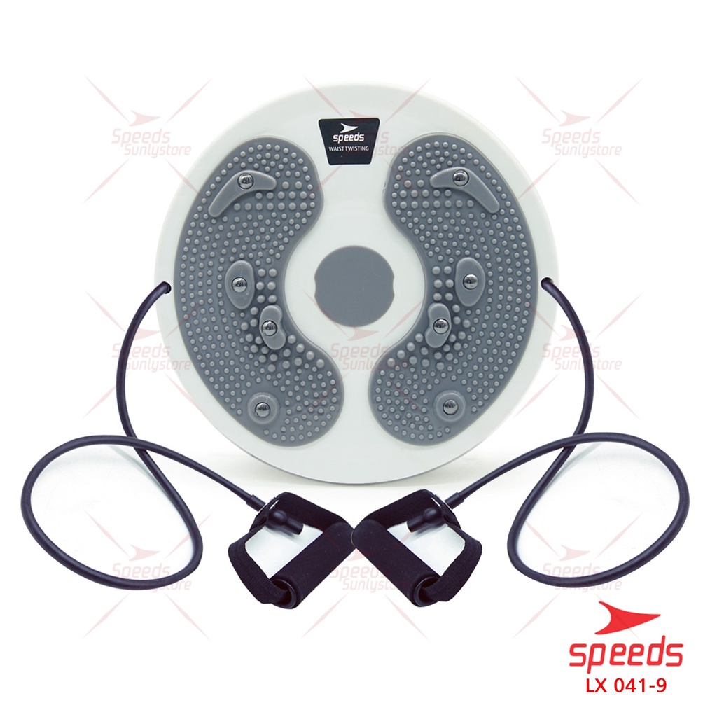 SPEEDS Waist Twisting Kaki Olahraga Rumah Portabel Fitness Pelangsing Perut Paha Pinggul Waist Twisting Terpisah 041-5-TWISTING-9 ABU