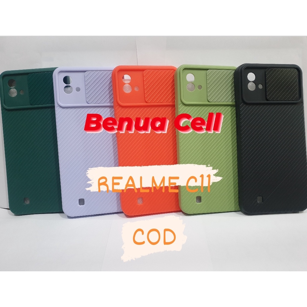 REALME C20 - REALME C11 2021 - SOFTCASE CASE SLIDE KAMERA REALME C20 - REALME C11 2021