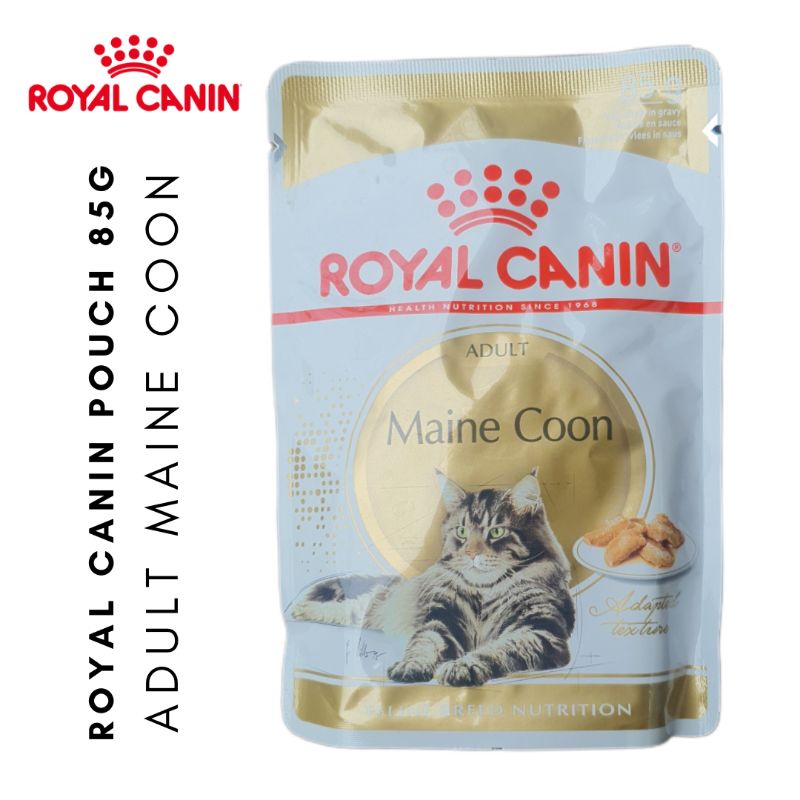 Royal Canin Maine Coon Adult Pouch 85gr - Makanan Kucing Dewasa RC Mainecoon Sachet