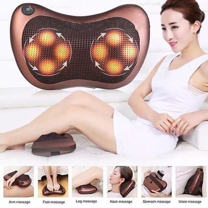 BANTAL PIJAT 8 BOLA / MASSAGE PILLOW / PILLOW MOBIL / BANTAL PIJAT LEHER