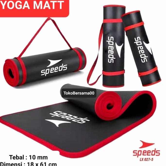 Speeds Yoga Mat NBR 10mm Matras Yoga 10mm Matras Yoga Pilates Original