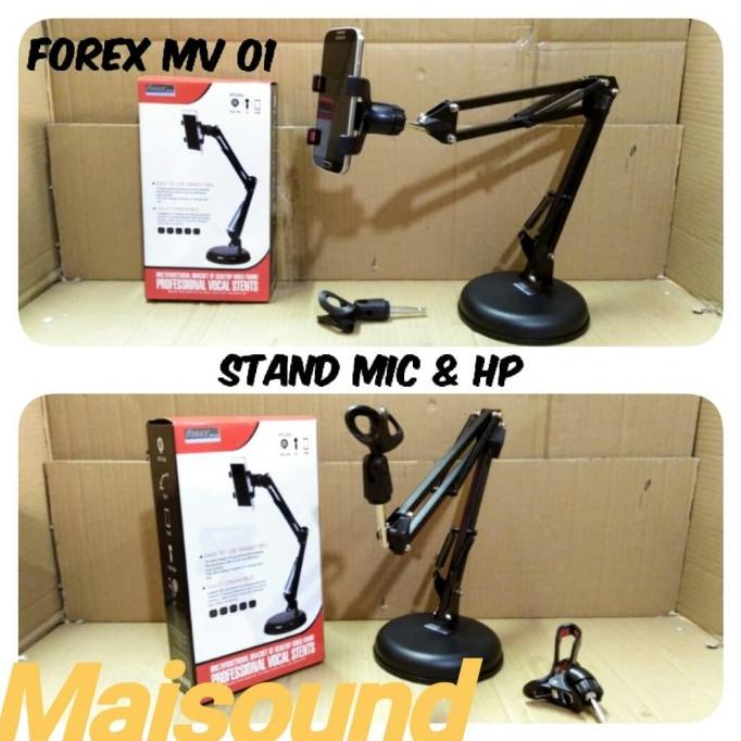 Stand Hp Dan Mic Meja Forex Mv 01 Table Standing Hp Microphone Mv01