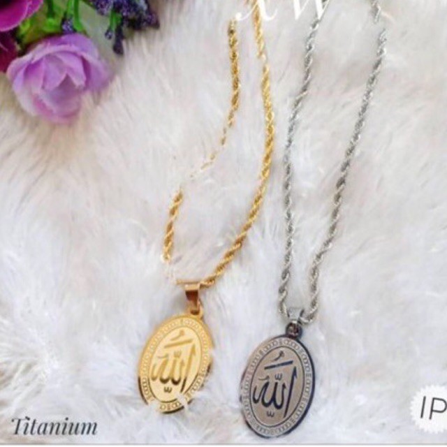 ORI Kalung TITANIUM ASLI Anti Karat Motif Tambang_SL066