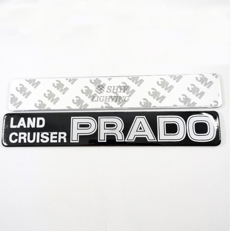 1 x ABS LAND CRUISER PRADO Logo Car Auto Side Rear Emblem Badge Marker Sticker Decal TOYOTA PRADO