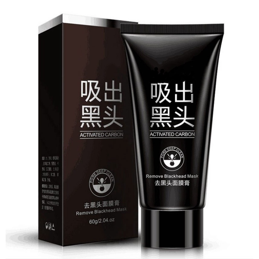 [NEW] Black Mask Remove Blackhead Actived Carbon Charcoal 60 gr ORIGINAL &amp; Hologram / Removed Black Head / Masker Wajah Peel Off Jerawat Masker Wajah Organik Masker Komedo Ampuh Pria Anti Jerawat Flek Hitam Masker Korea Skincare Pemutih Wajah dan Glowing