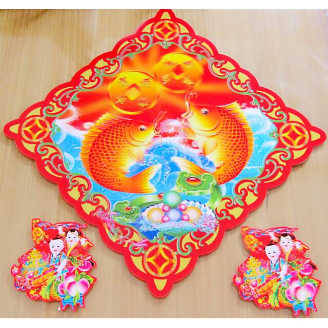 Gambar 3D, imlek, Chinese Ornament, ikan