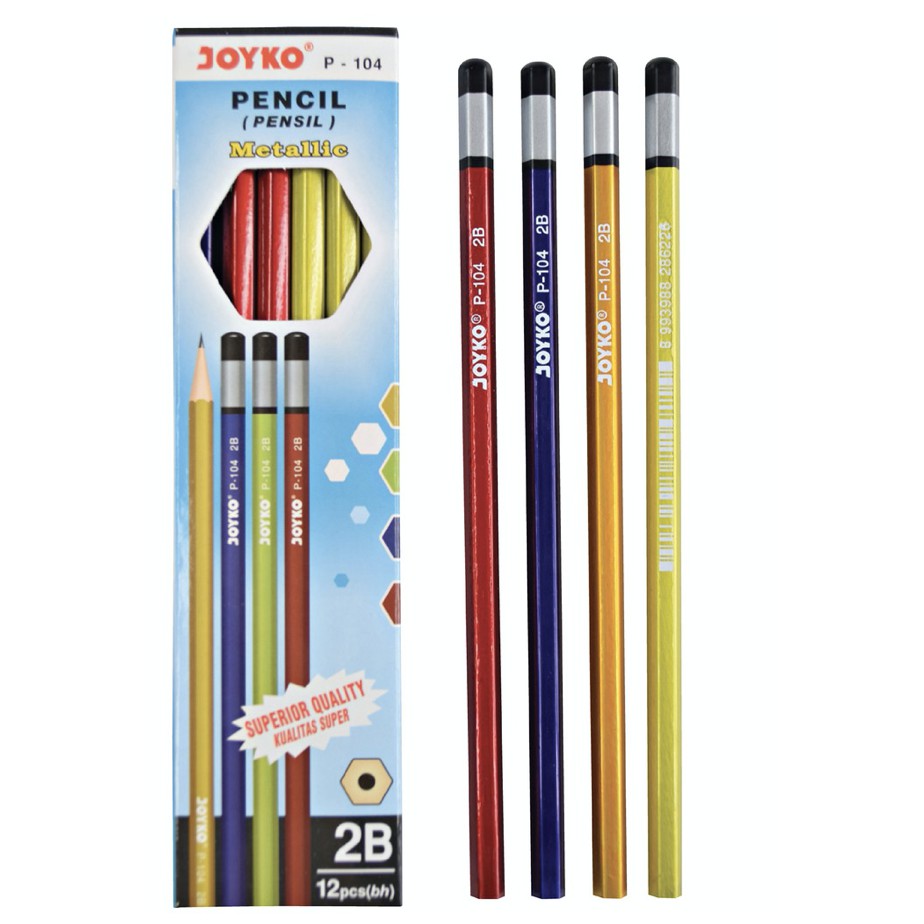 

CUCI GUDANG PENSIL KAYU WOODEN PENCIL P-104 JOYKO 2B HABISIN STOK HARGA PROMO KOMPUTER WARNA METALIK METALLIC LUSIN ECER GROSIR