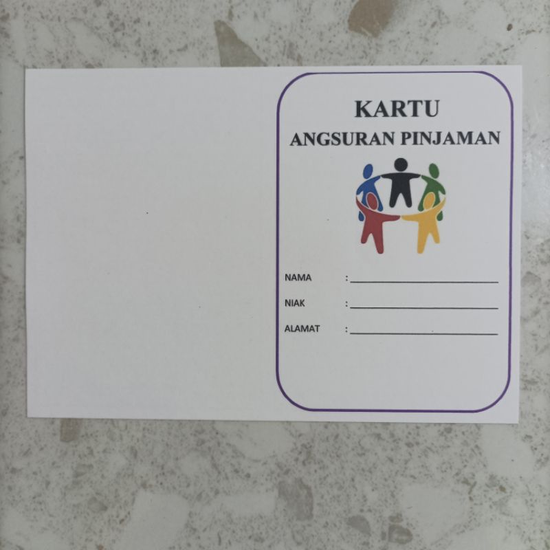 

Kartu Angsuran Pinjaman Custom