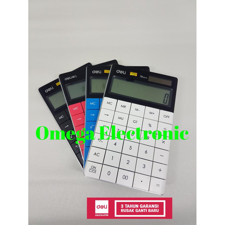 

Deli E1589 Calculator Desktop Kalkulator Stylish Office 1589 Kantor