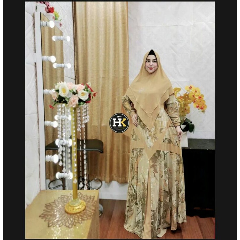 "DK"{ BISA-COD }{ TERLARIS } GAMIS SYARI HK PREMIUM ORIGINAL BREND // GAMIS FASHION MUSLIM //"DK"