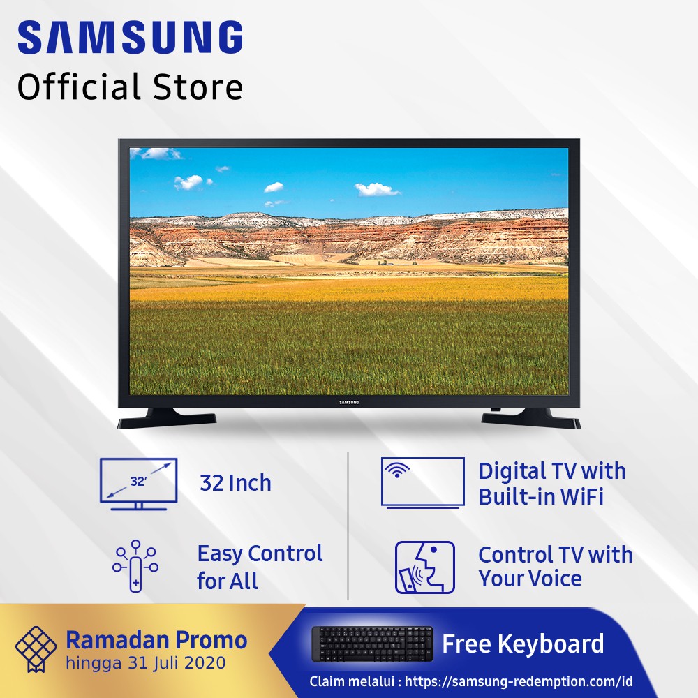 Samsung Smart HD TV 32" T4500 - UA32T4500AK | Shopee Indonesia