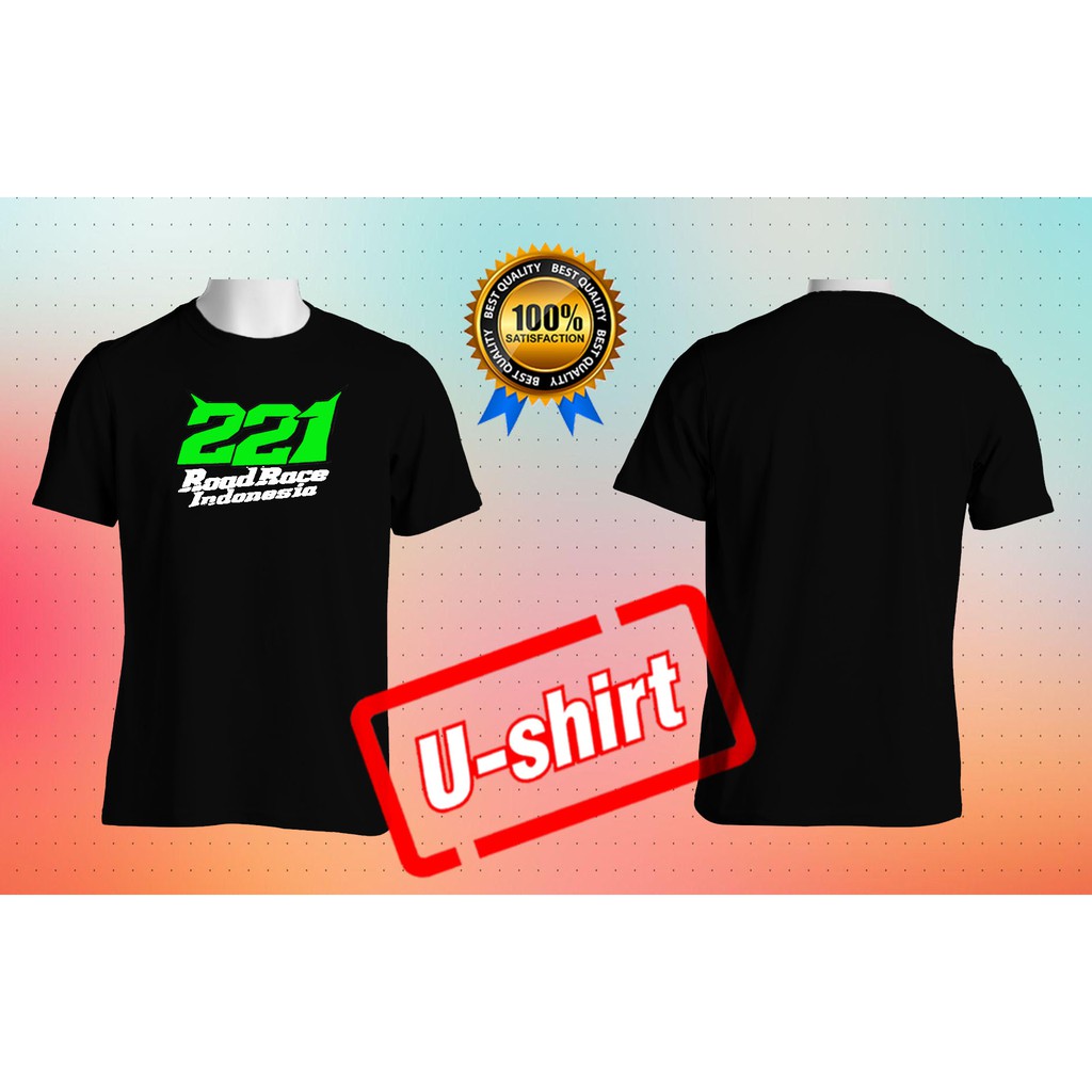 BAJU KAOS 221 ROAD RACE INDONESIA SIMPLE ELEGANT PRIA&WANITA U-SHIRT