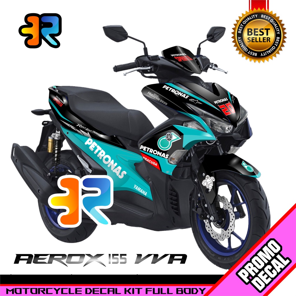 Decal Motor Aerox 155 Petronas Motoblast Sticker Logo Emblem Aerox 155 Petronas Motoblast Full Body
