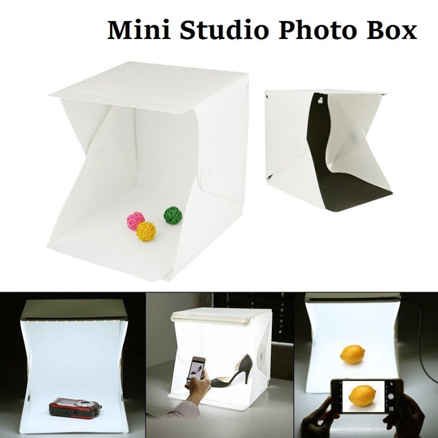 Trend-Mini Photo Studio Termasuk Lampu LED Light Box Mini Foto Studio Kecil Small Studio Poto midio