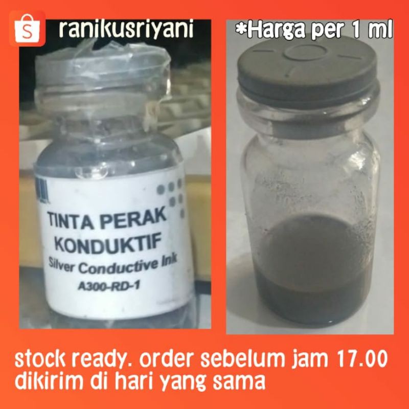 

Silver Conductive Ink Lem Tinta Perak Konduktif Penyambung Jalur