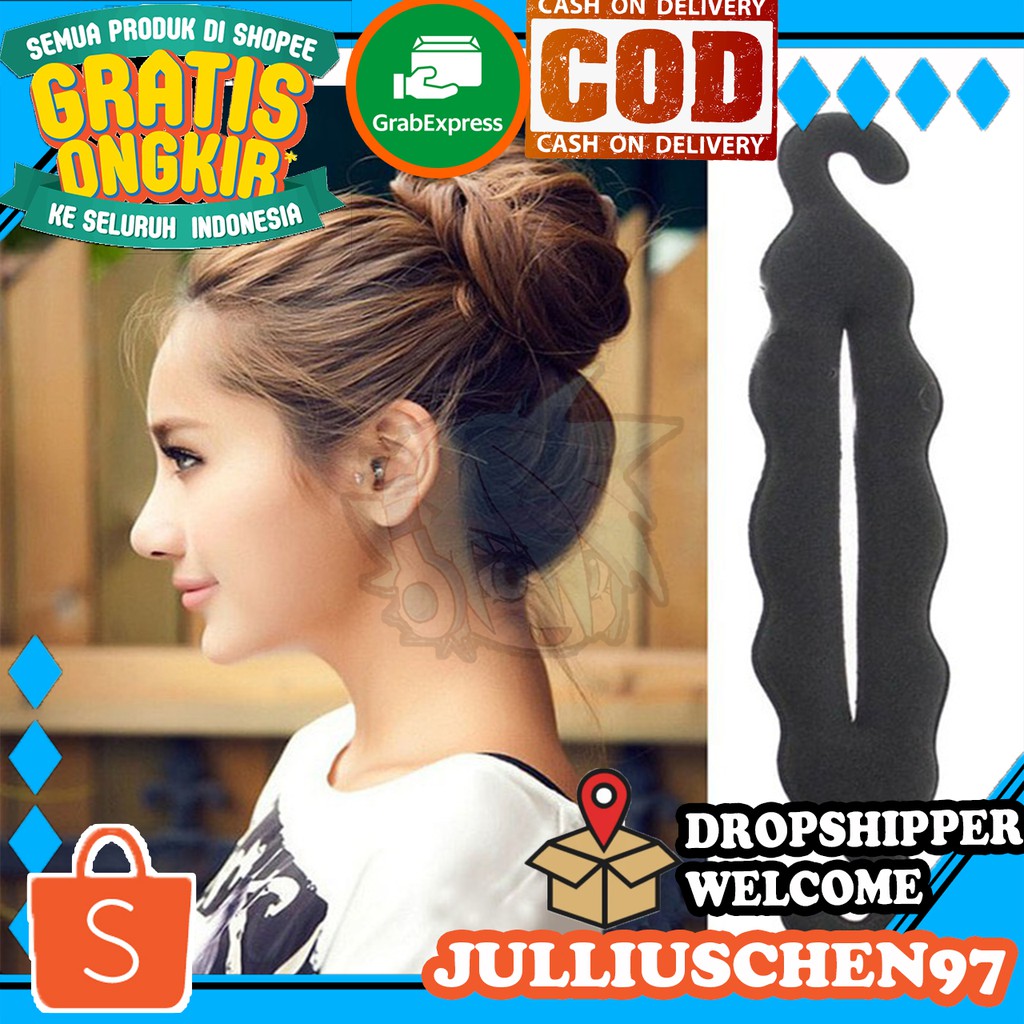 JJ CHEN Ikat Rambut Sanggul / Hair Bun / Hairdini Sanggul Cepol Roll Hairlock Rambut Korean Style