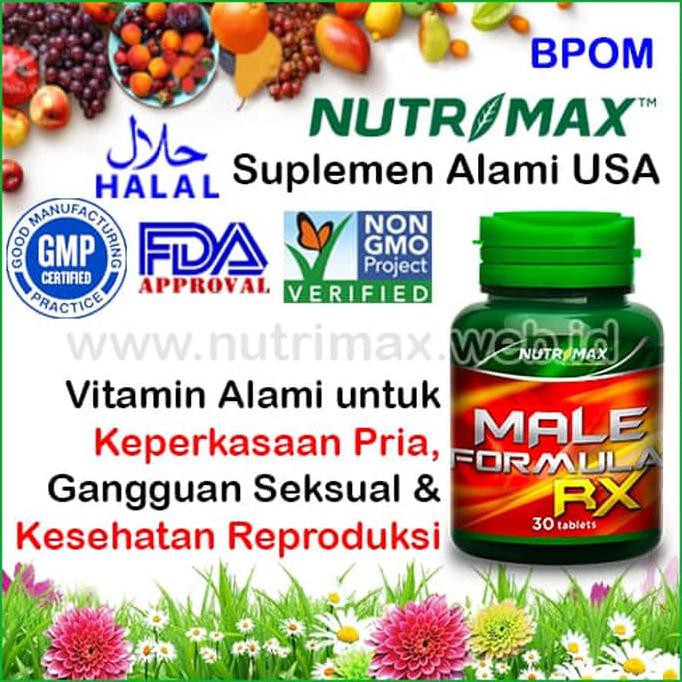Ok787S474S711 Nutrimax Male Formula Rx Obat Herbal Untuk Kuat Pria/Lelaki Perkasa