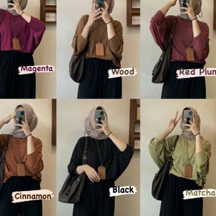 SOERA BATWING SHIRT KAOS Sora batwing READY BY NAYLAHIJAB_ID BATWING KAOS BATWING SHIRT [BACA DESKRI